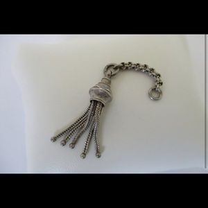 Vintage tassel pendant in sterling